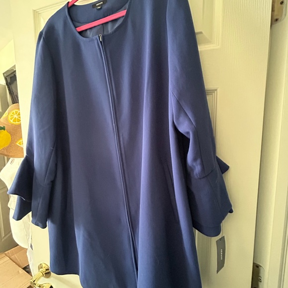 Alfani Women’s Flared Sleeve Andromeda Blue Jacket - Picture 8 of 10